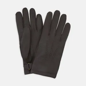 Dark Brown Kirkdale Leather Gloves