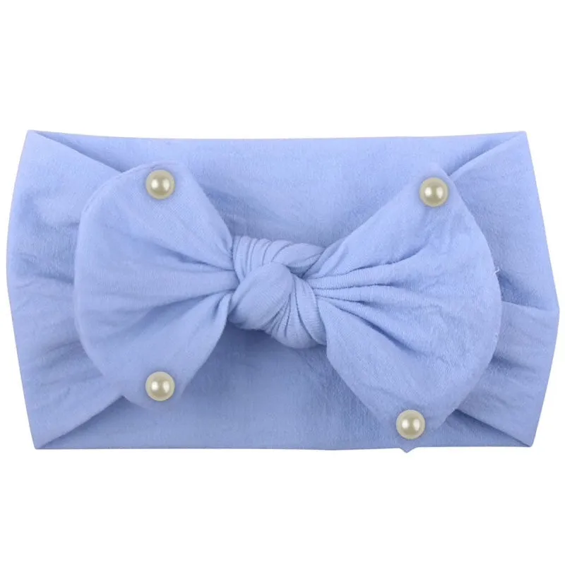 Girls Pearls Bows Headband