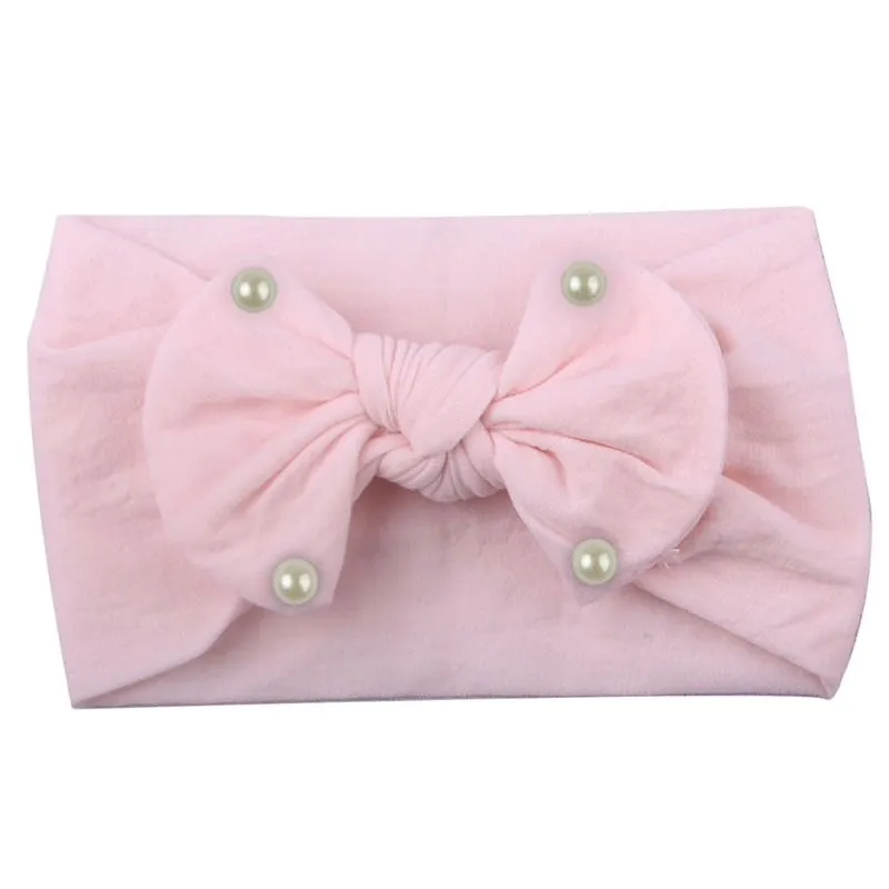 Girls Pearls Bows Headband