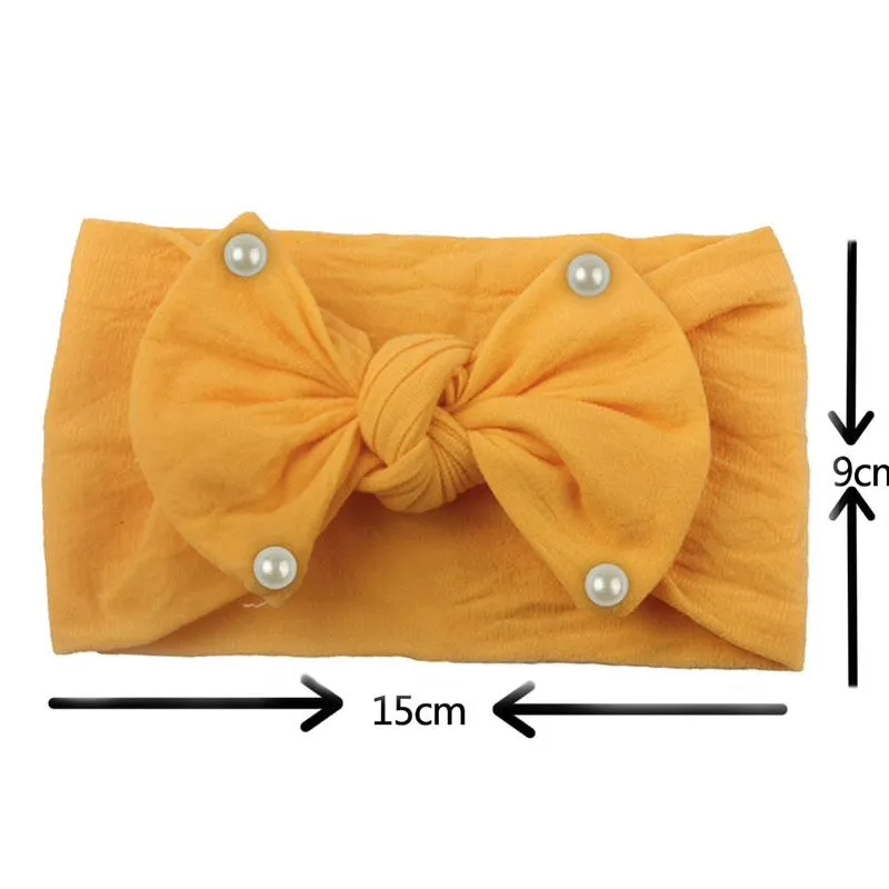 Girls Pearls Bows Headband