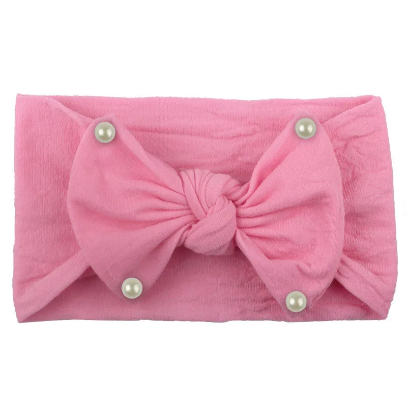 Girls Pearls Bows Headband