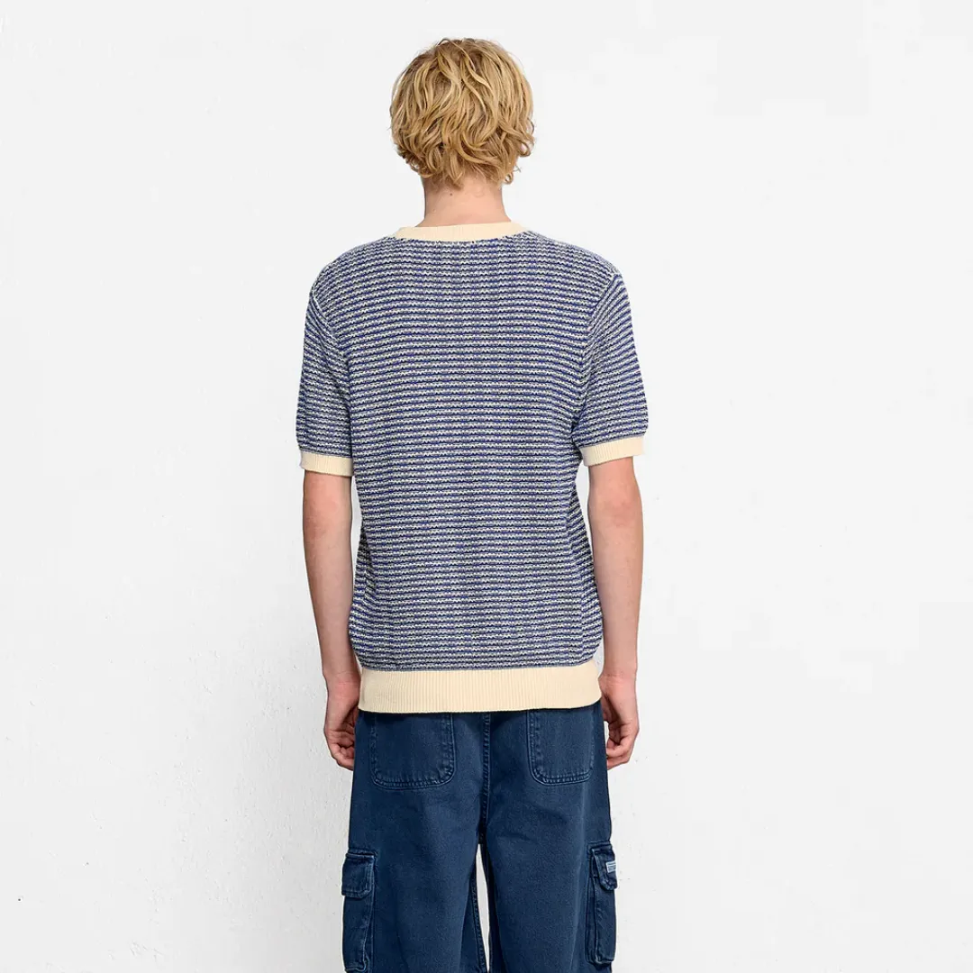 Knitted T-Shirt (Dark Blue)