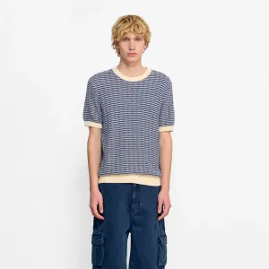 Knitted T-Shirt (Dark Blue)