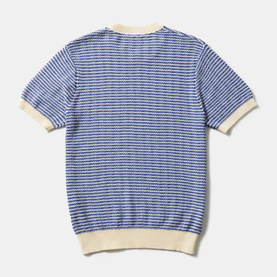 Knitted T-Shirt (Dark Blue)