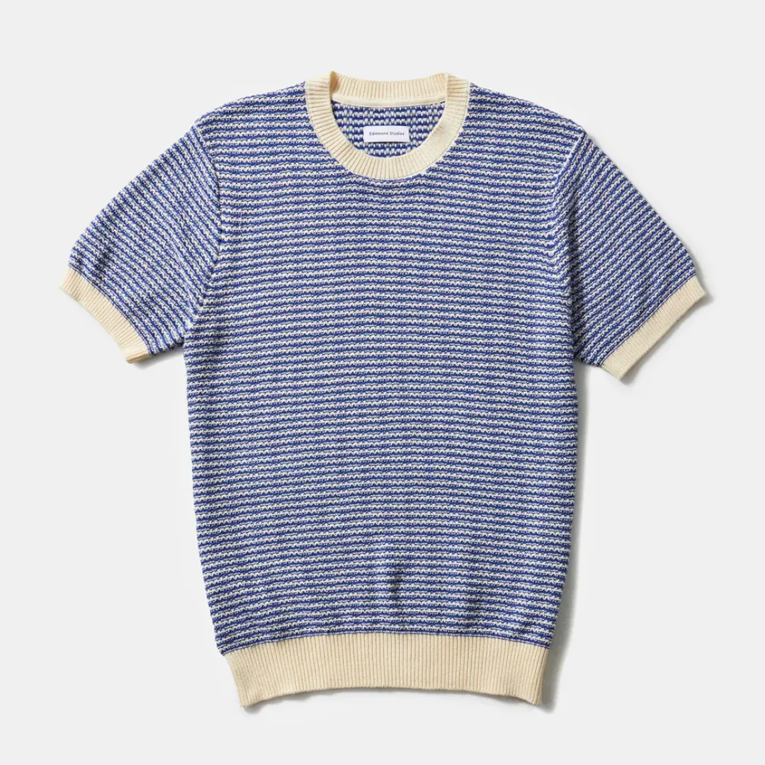 Knitted T-Shirt (Dark Blue)