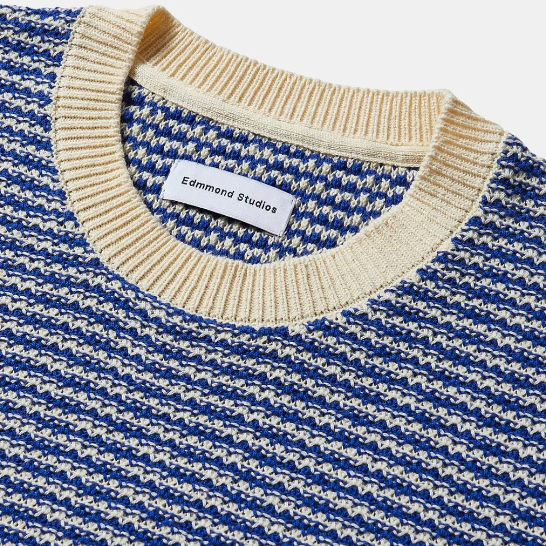Knitted T-Shirt (Dark Blue)