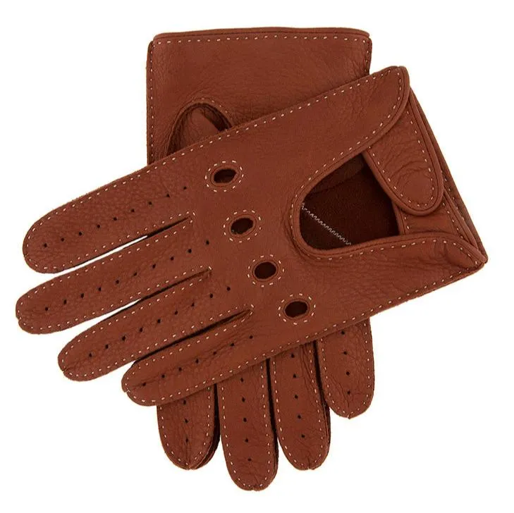 Men's Handsewn Deerskin Leather Driving Gloves
