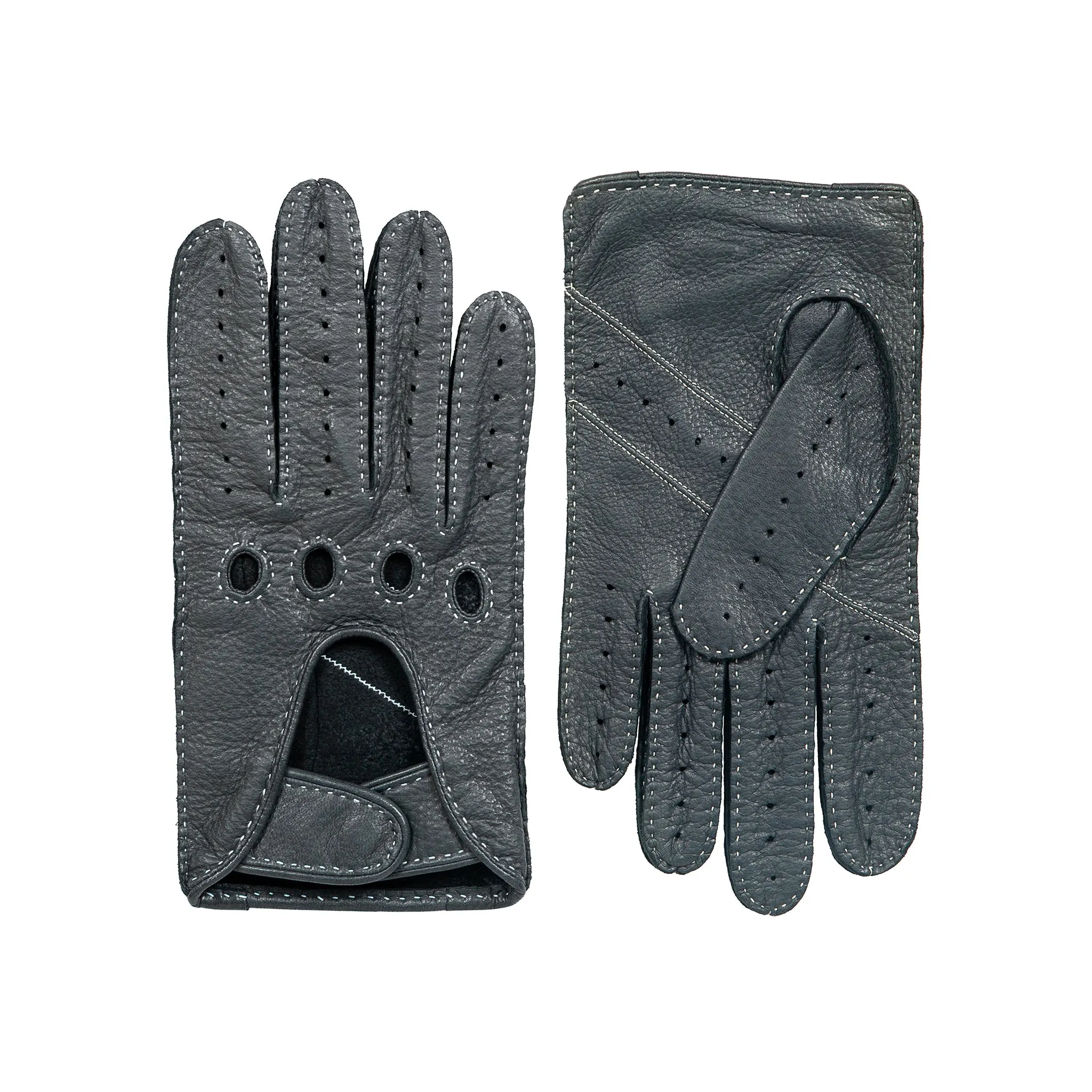 Men's Handsewn Deerskin Leather Driving Gloves