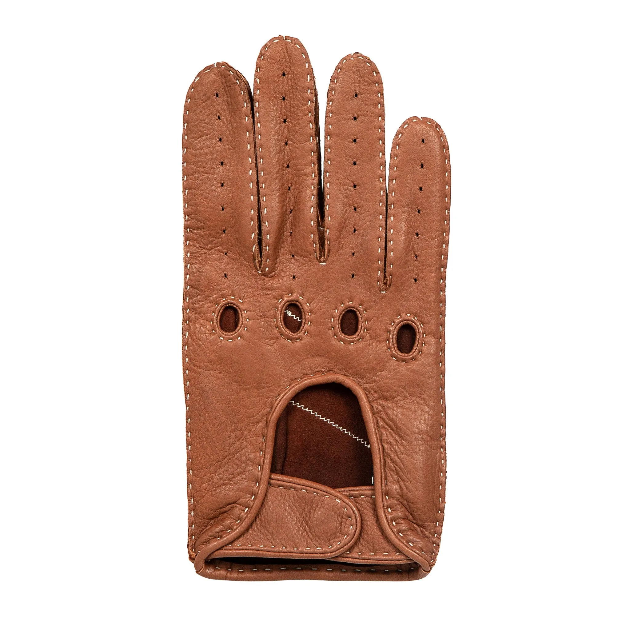 Men's Handsewn Deerskin Leather Driving Gloves