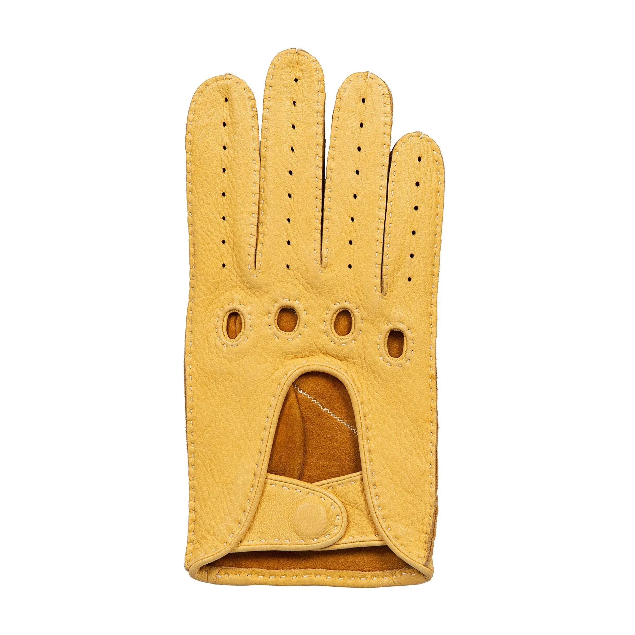 Men's Handsewn Deerskin Leather Driving Gloves