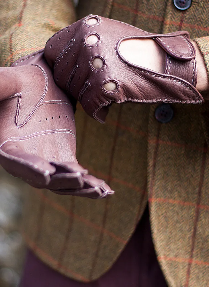 Men's Handsewn Deerskin Leather Driving Gloves