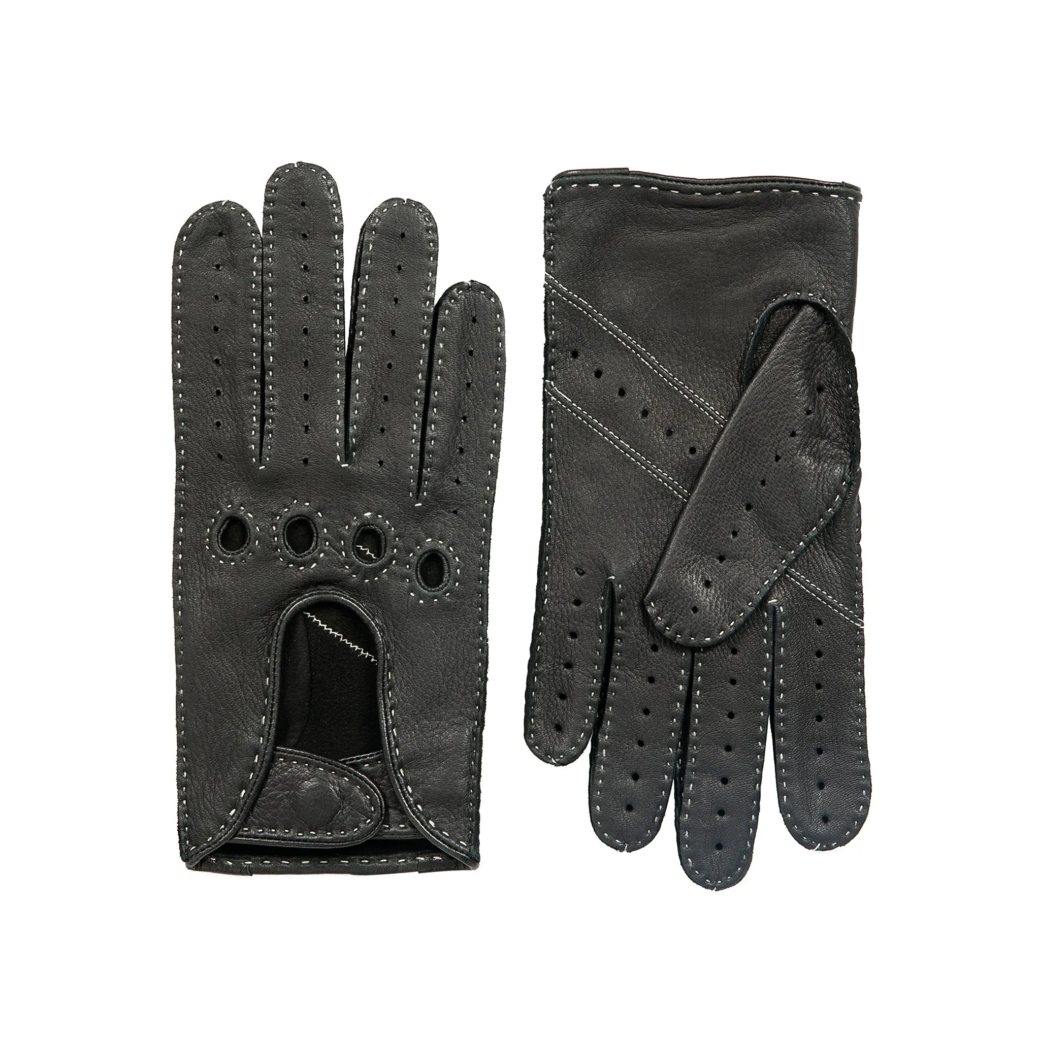 Men's Handsewn Deerskin Leather Driving Gloves
