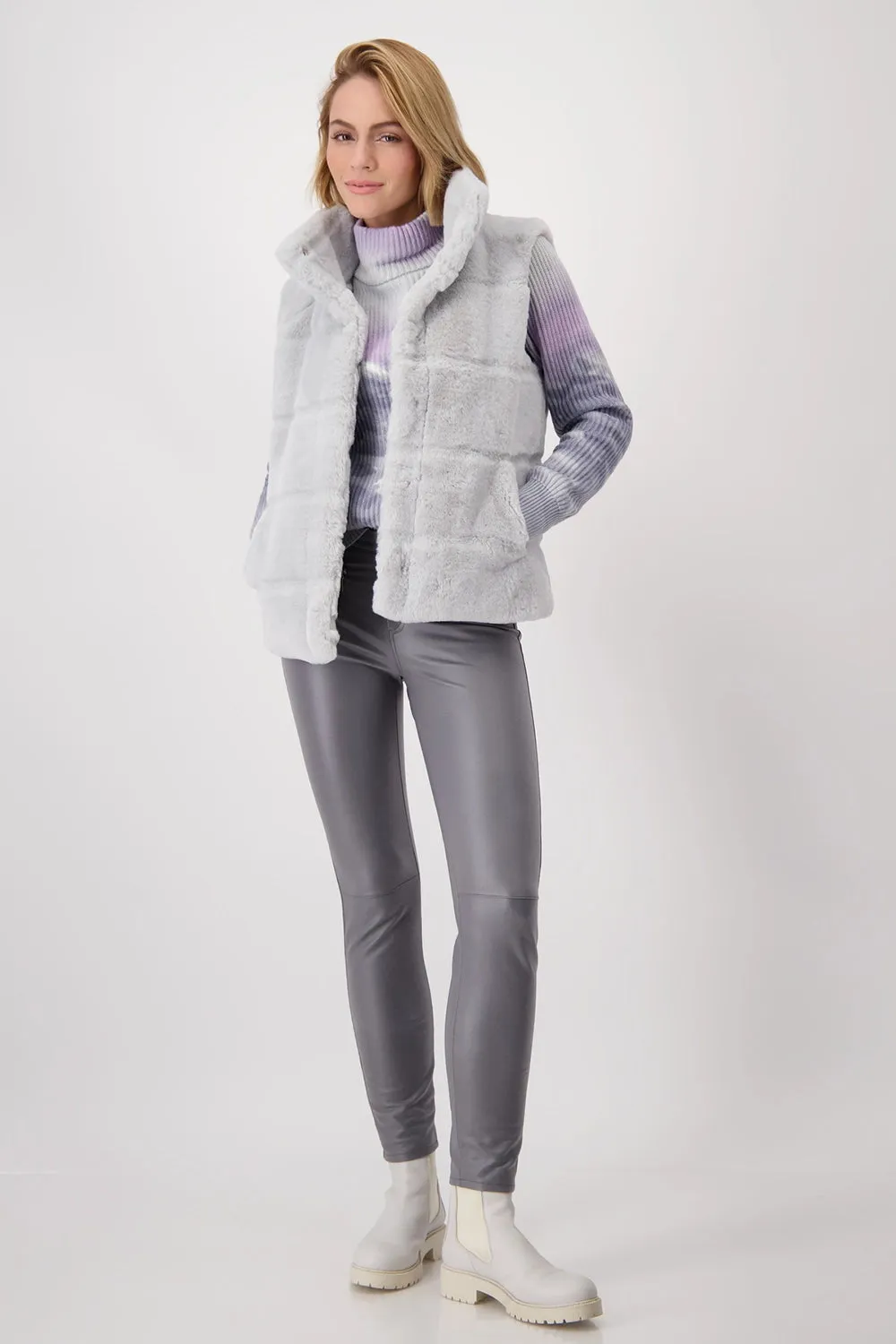 Monari Faux Fur Fleecy Vest 808267