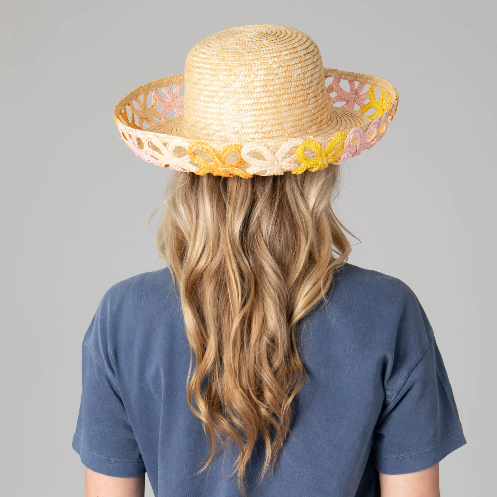 Positano - Women's Turned Up Kettle Brim with Open Weave