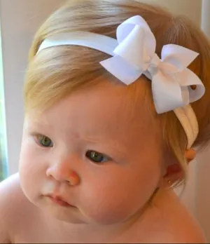 Skinny Add A Bow Elastic Headband
