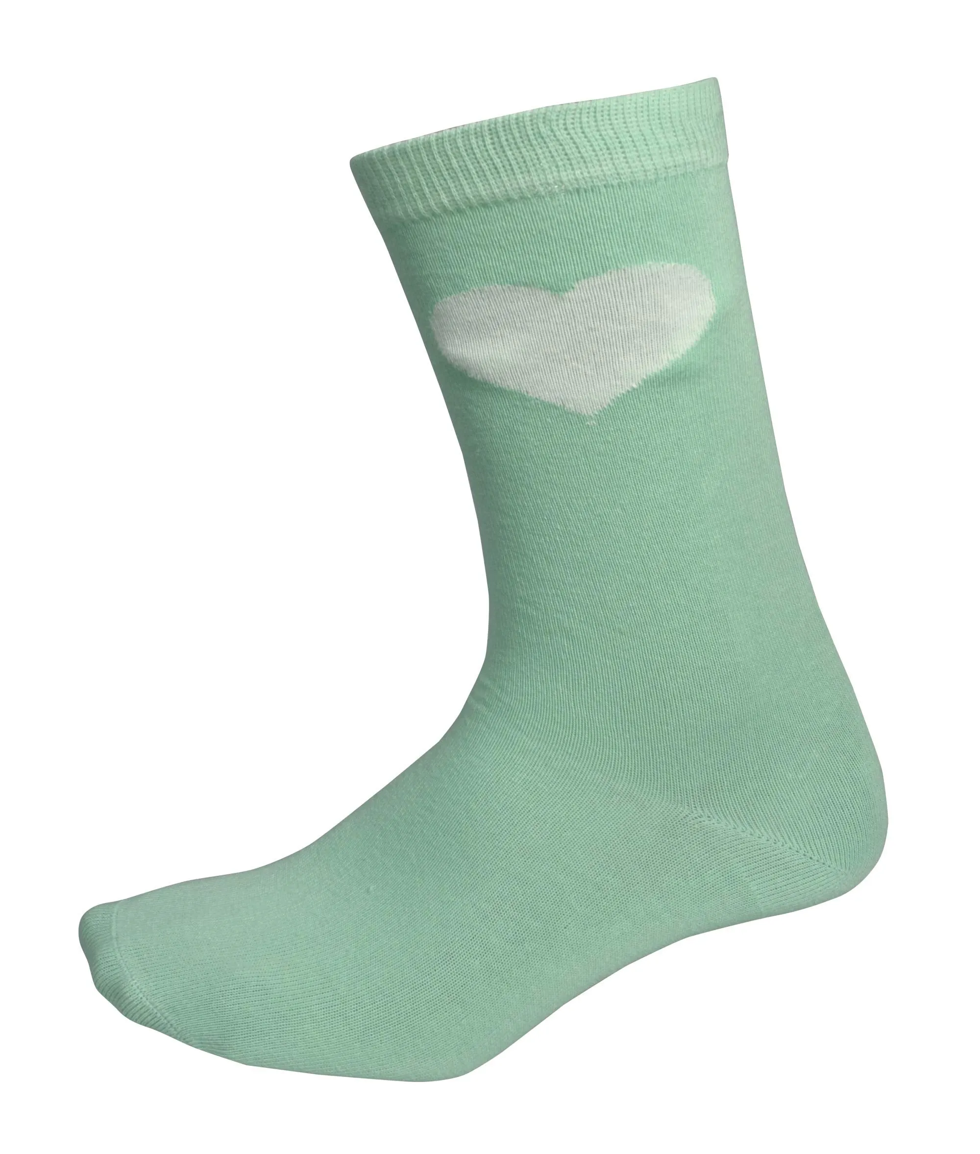Soft and Cozy Comfortable Soft Cute Hearts Print 5 Pack Crew Socks