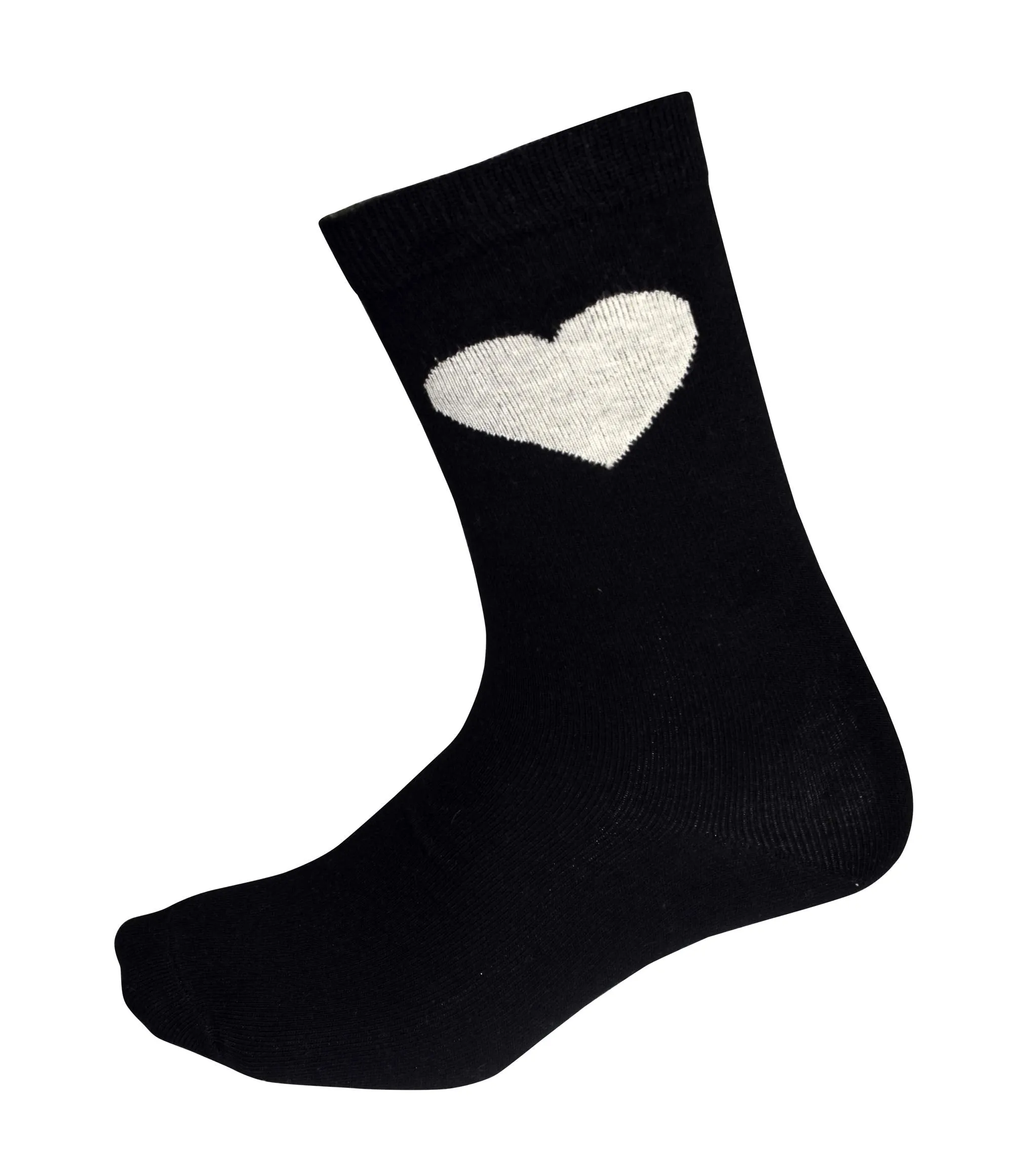 Soft and Cozy Comfortable Soft Cute Hearts Print 5 Pack Crew Socks