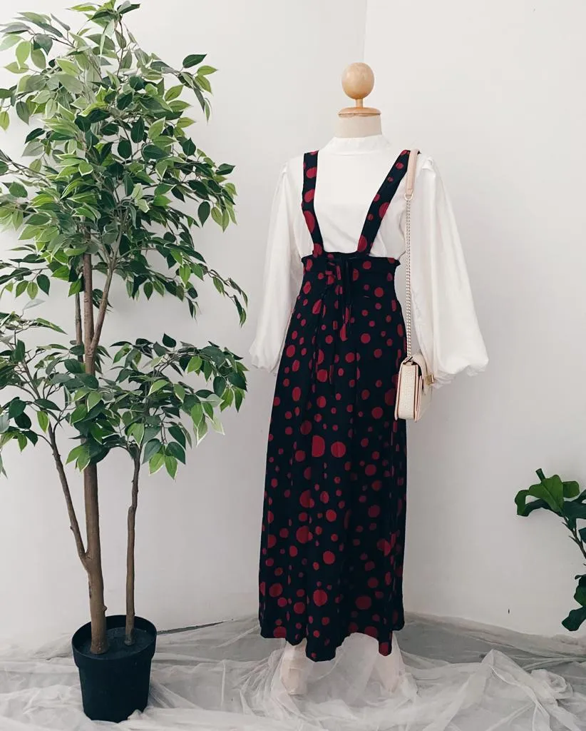 Suspender Skirt - Polka