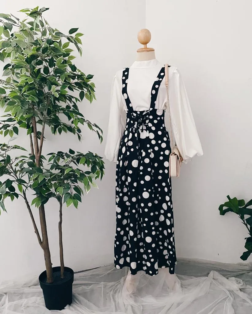 Suspender Skirt - Polka