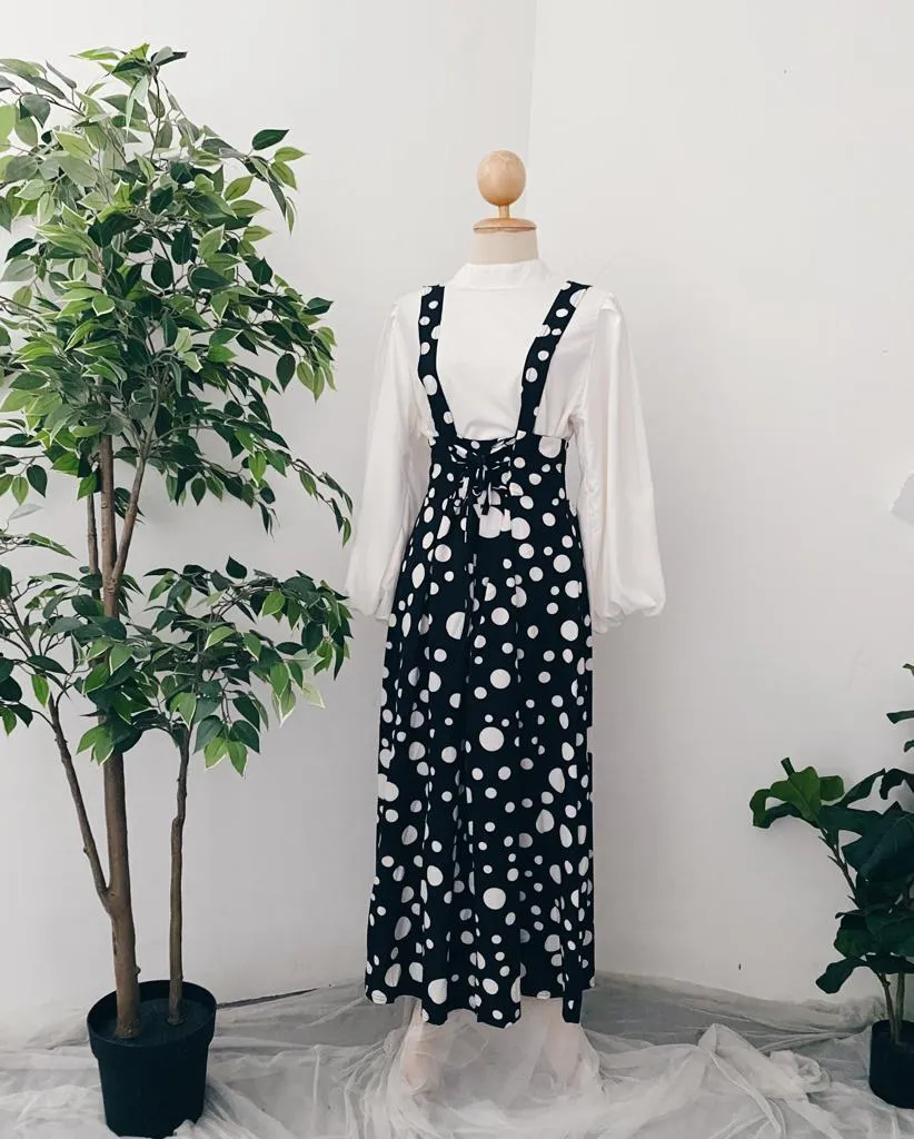 Suspender Skirt - Polka