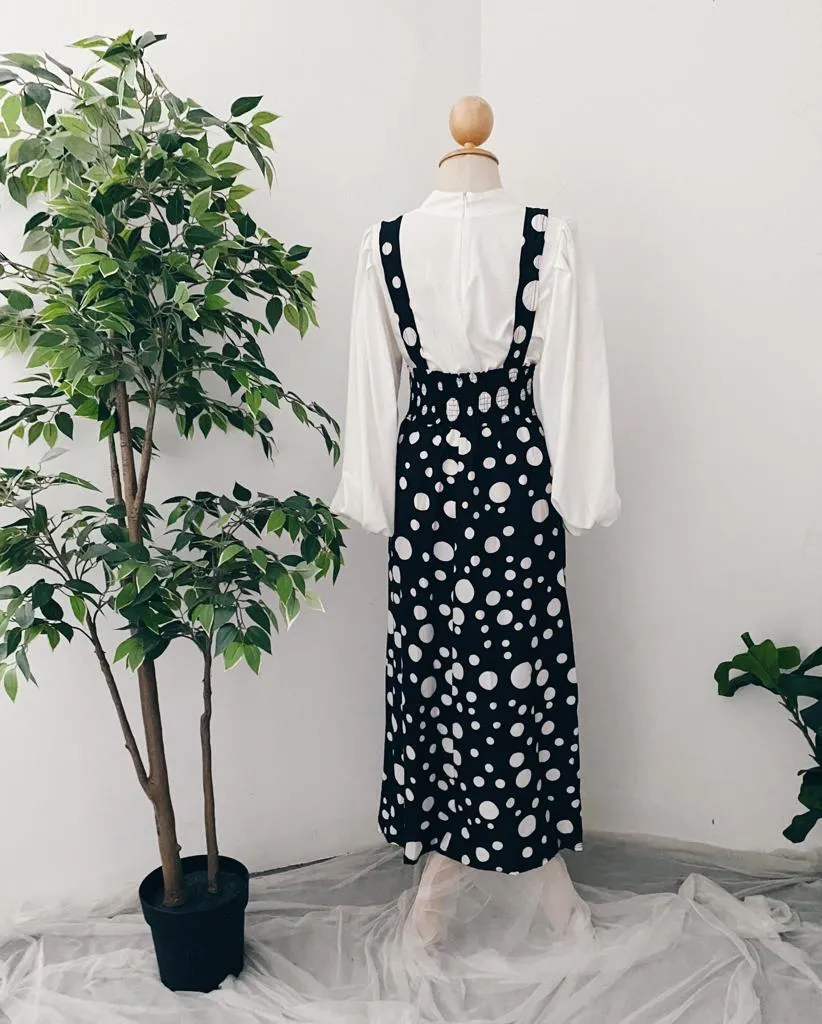 Suspender Skirt - Polka