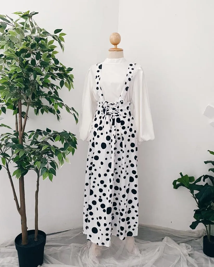Suspender Skirt - Polka