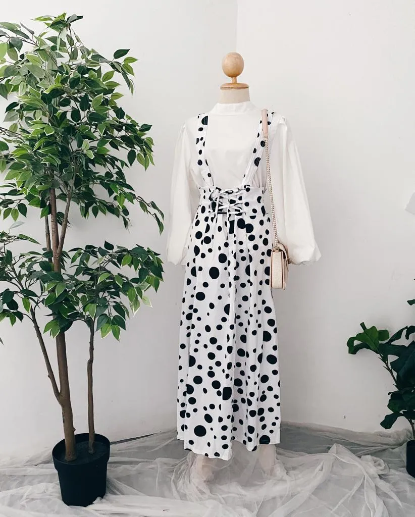 Suspender Skirt - Polka