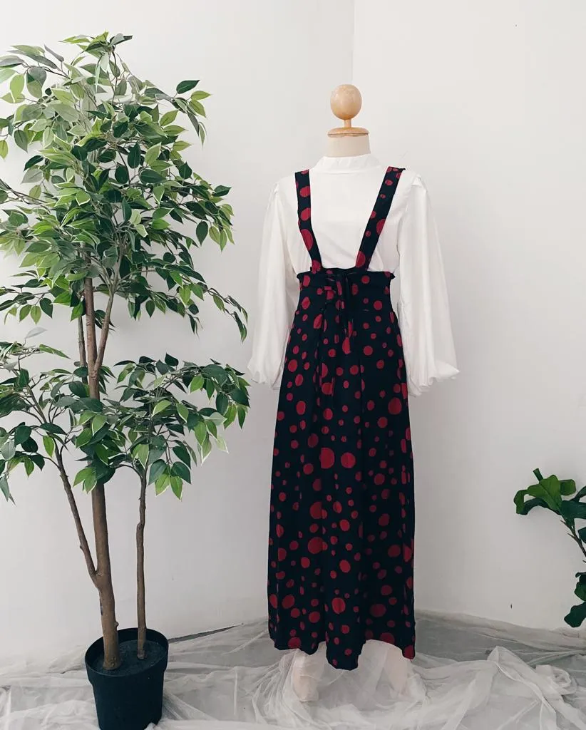 Suspender Skirt - Polka