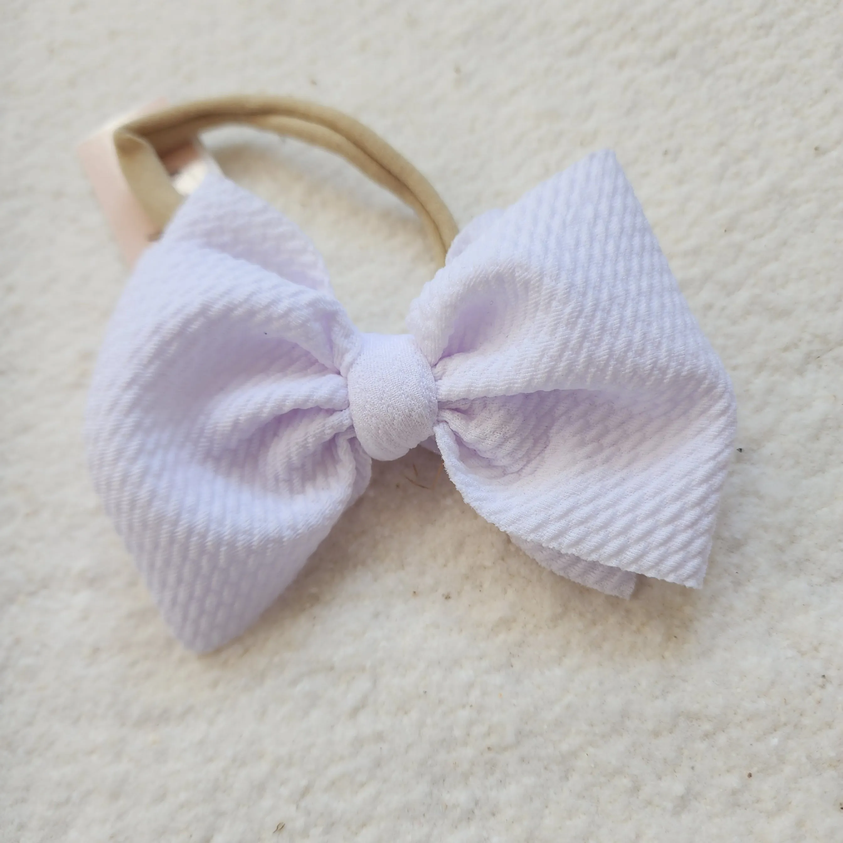 Textured Bitty Bow Headband