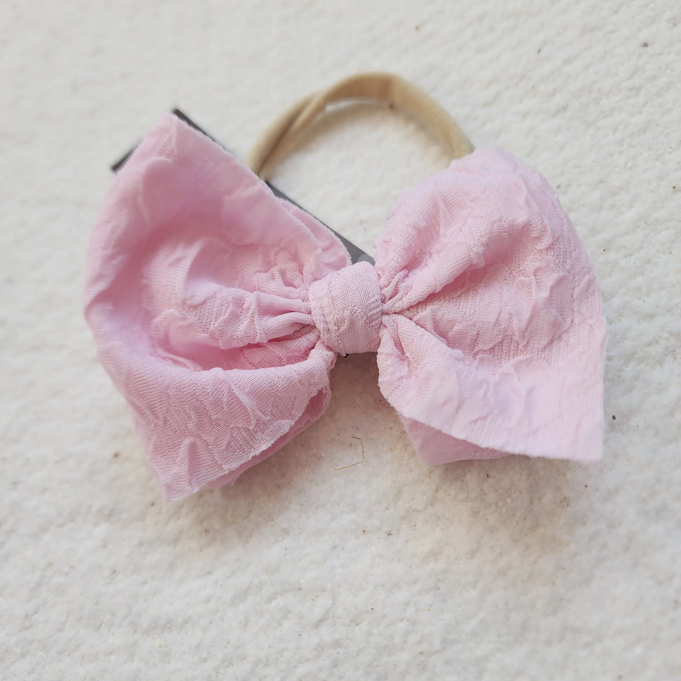 Textured Bitty Bow Headband