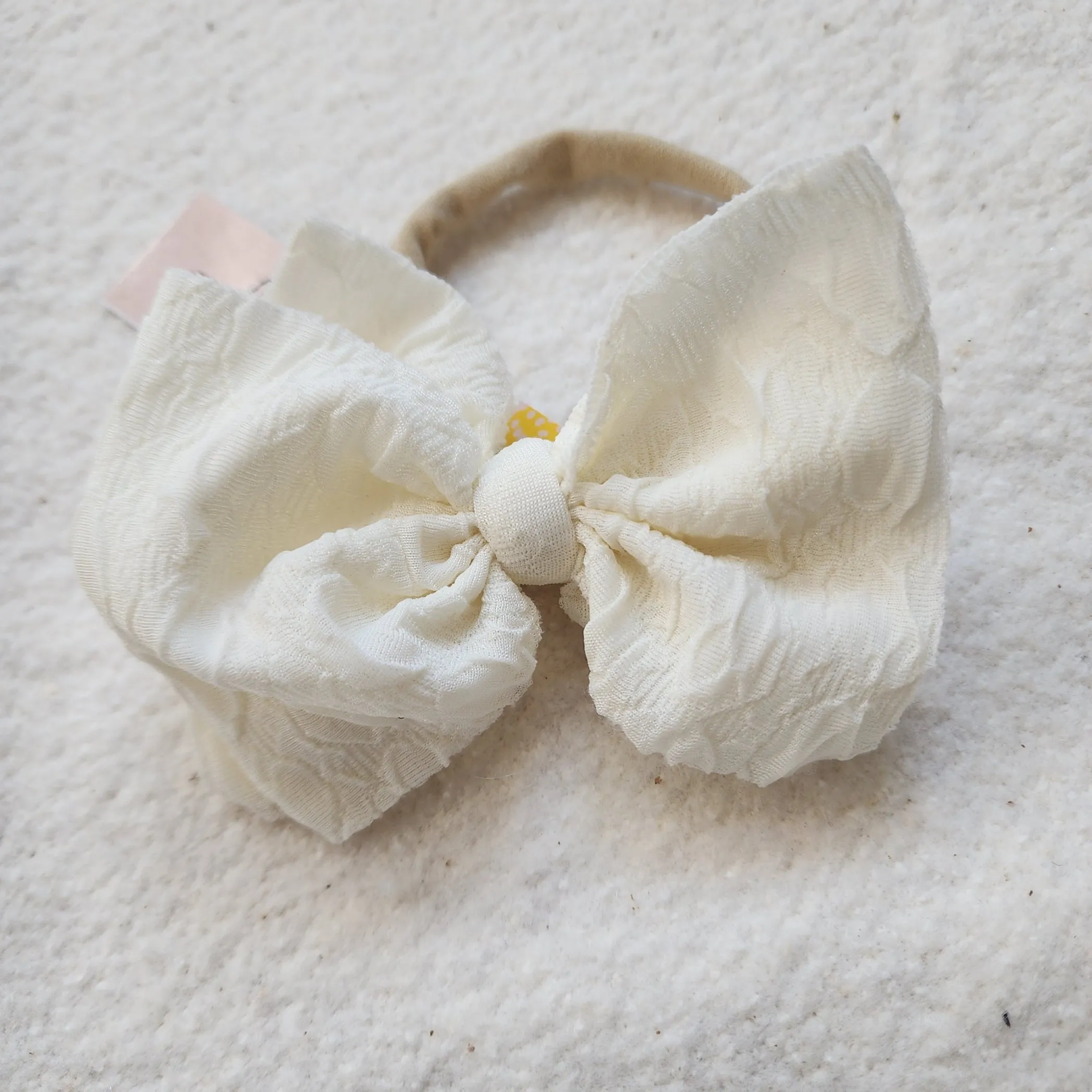 Textured Bitty Bow Headband