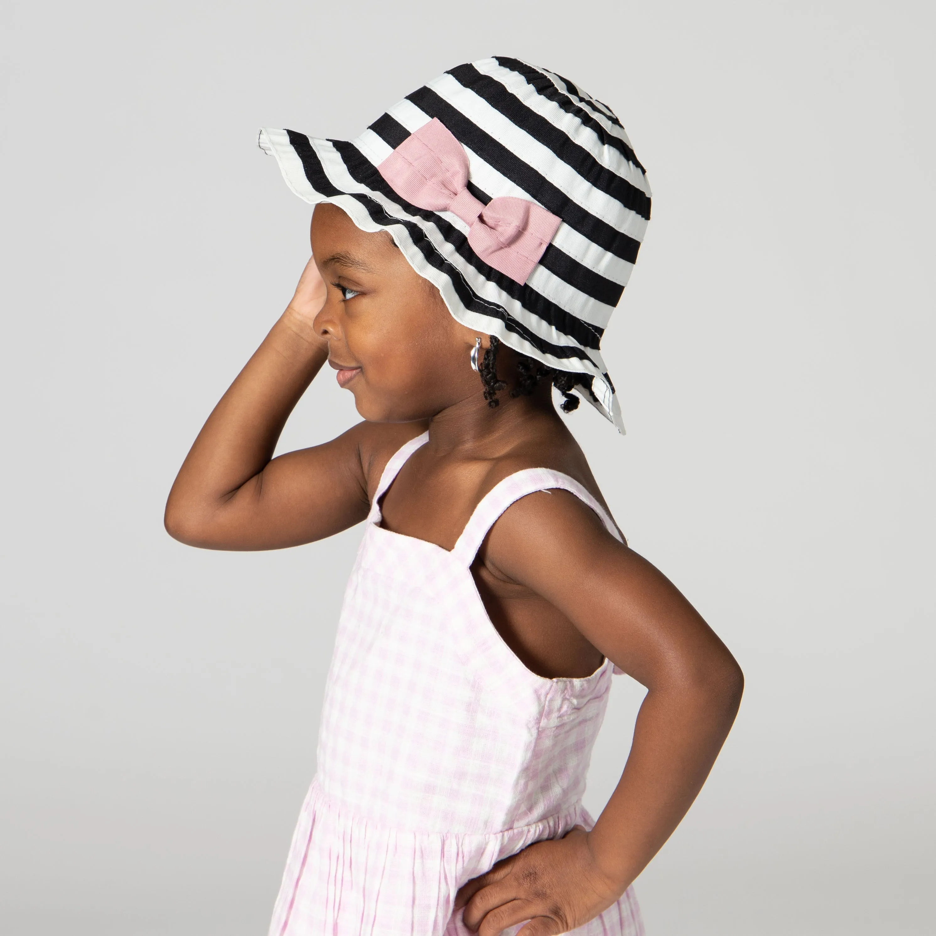 Toddler Ribbon Sun Hat w/ Bow