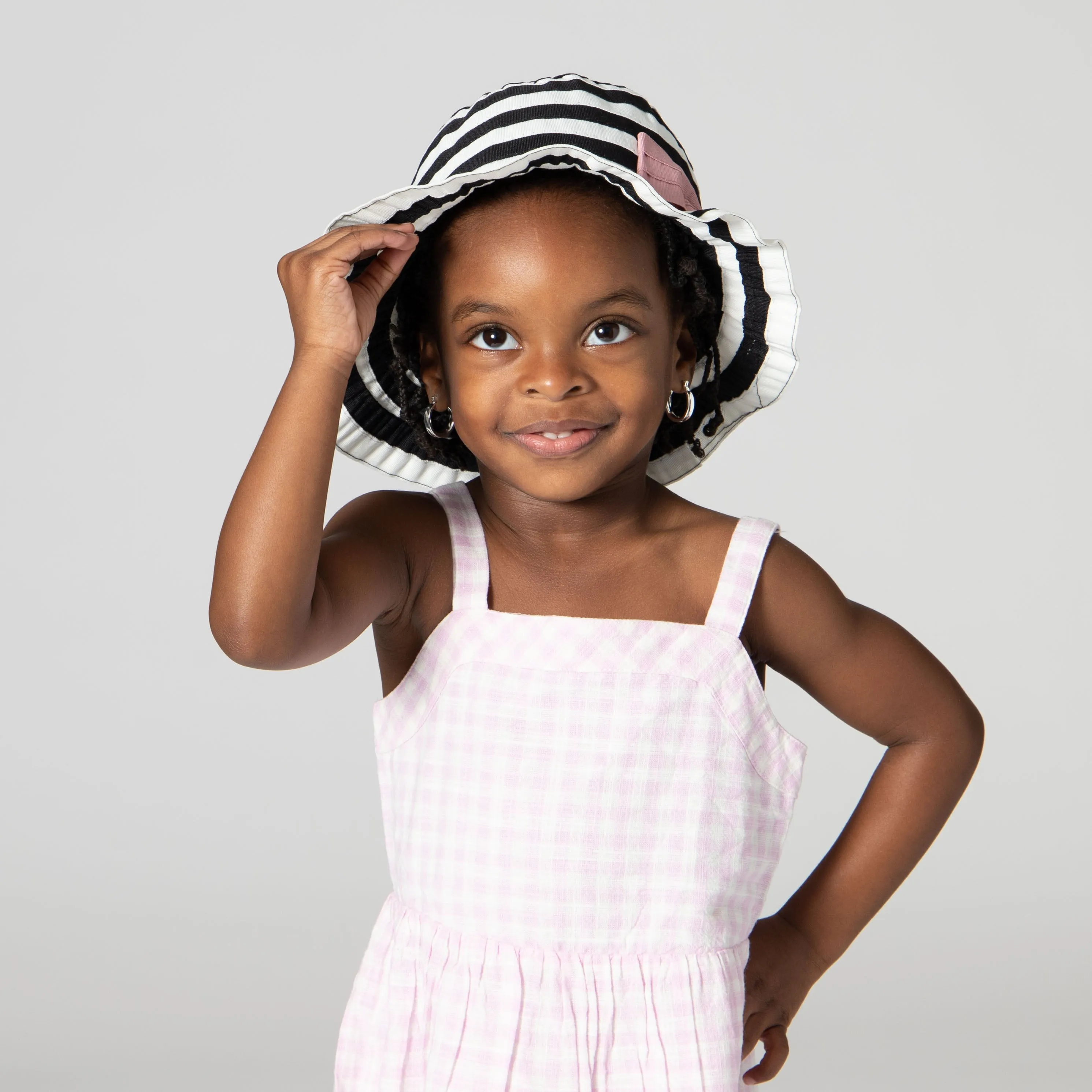 Toddler Ribbon Sun Hat w/ Bow