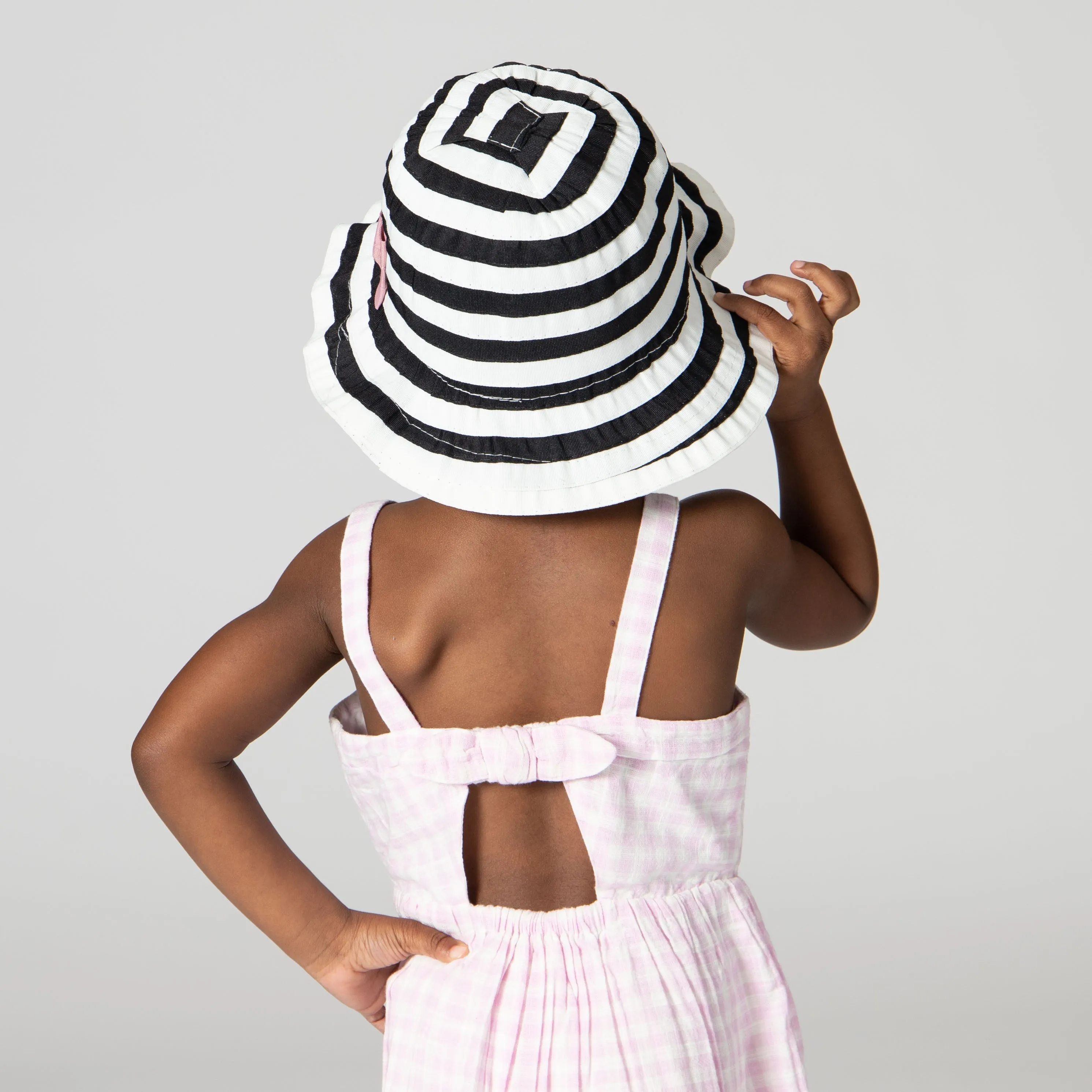 Toddler Ribbon Sun Hat w/ Bow