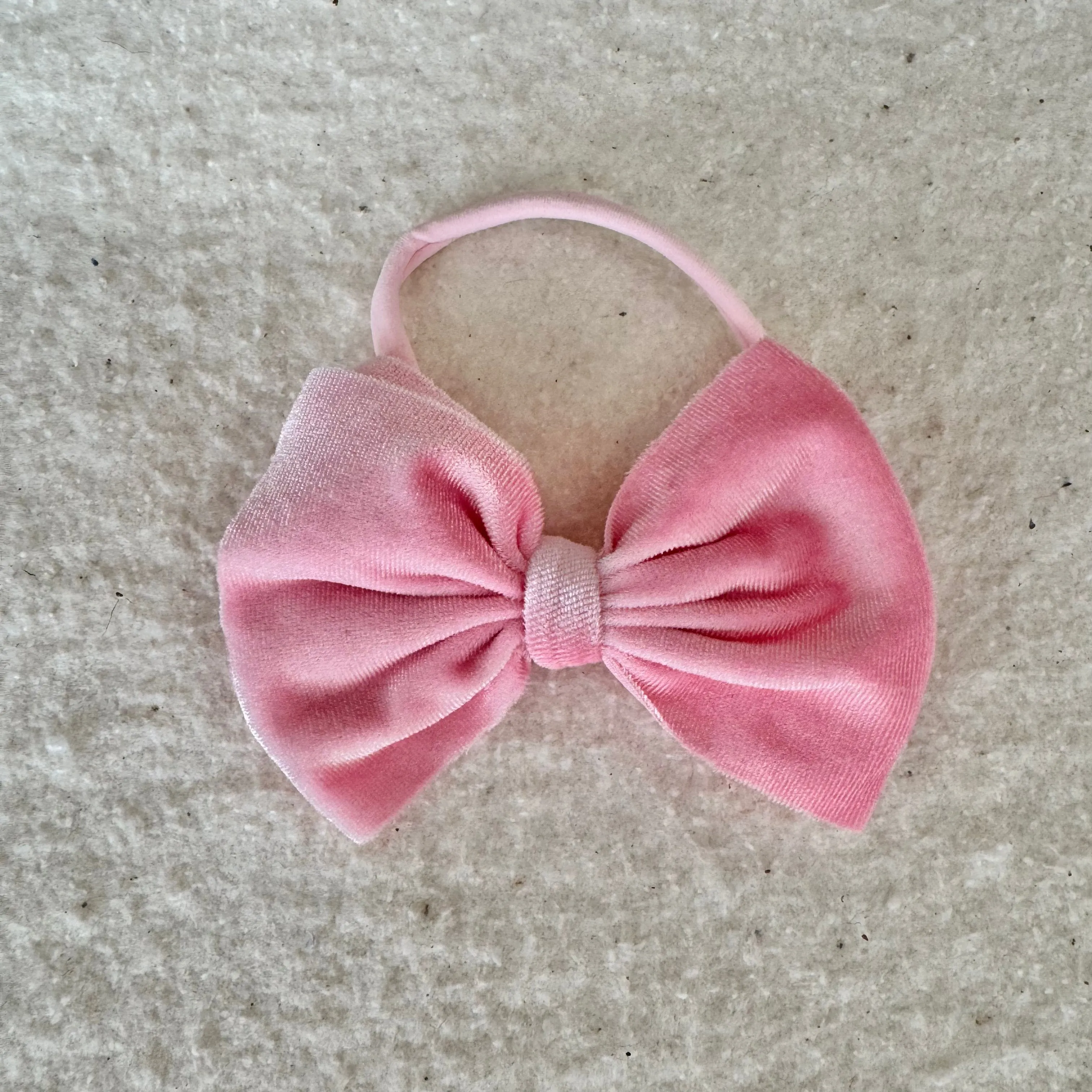 Velvet Bitty Bow Headband