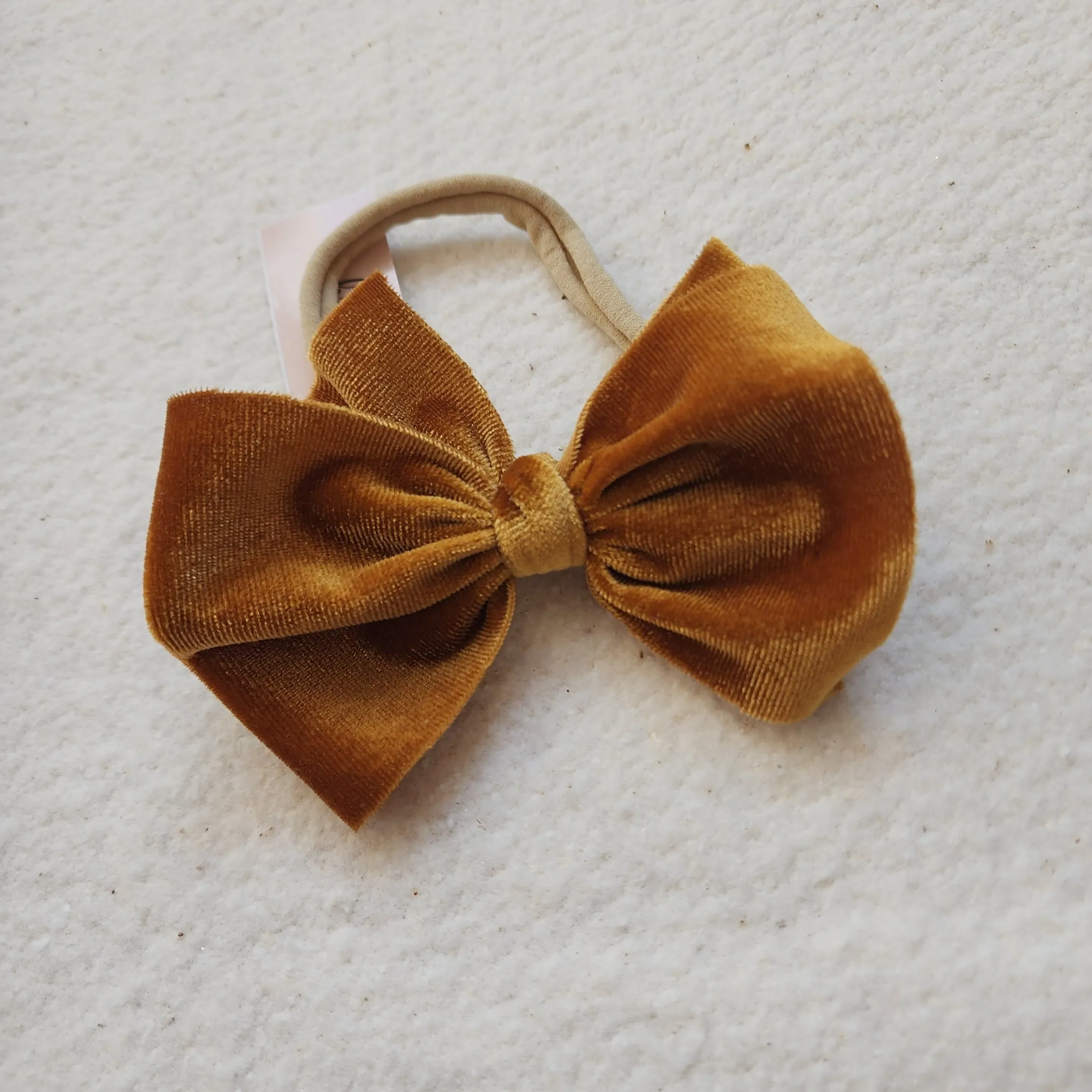Velvet Bitty Bow Headband