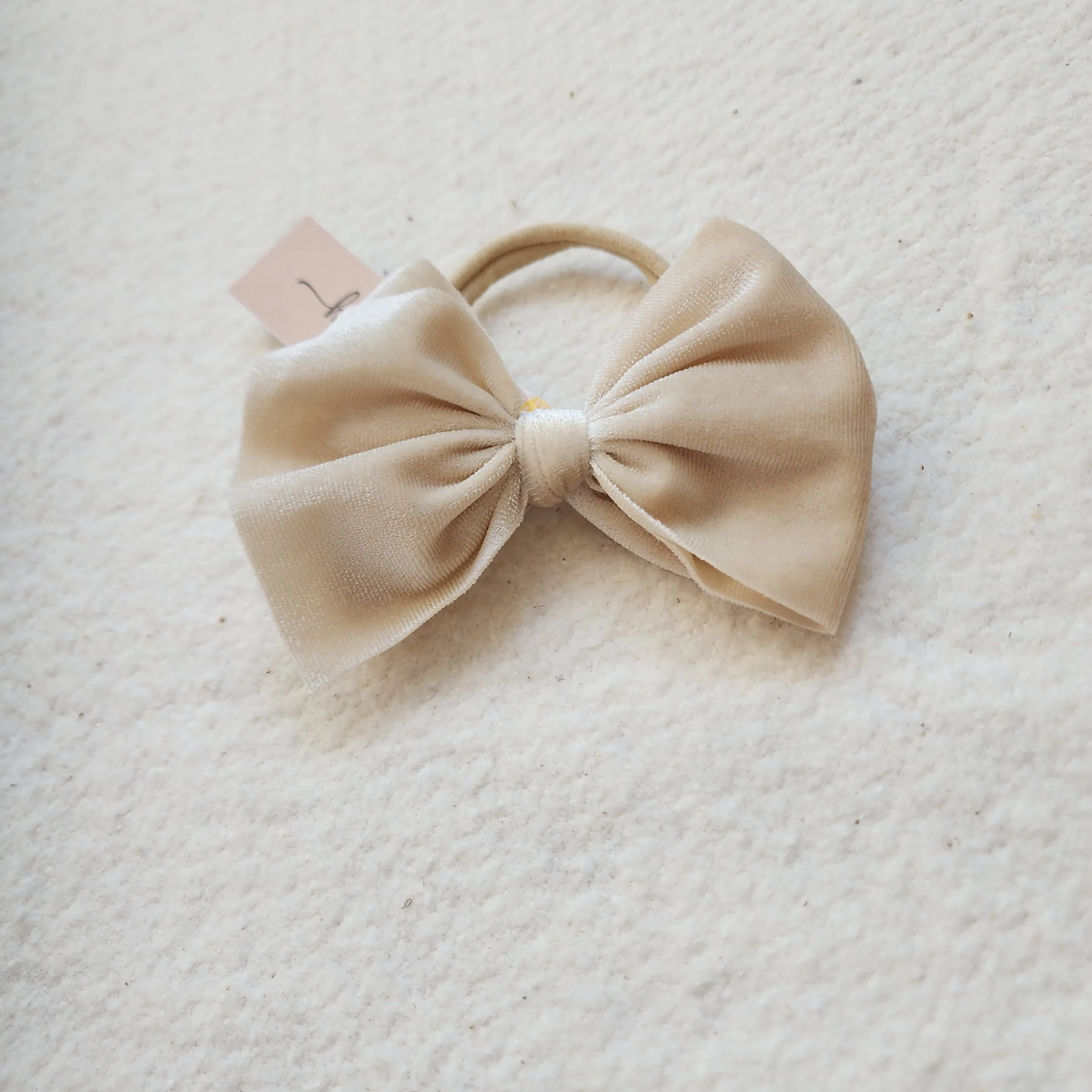 Velvet Bitty Bow Headband