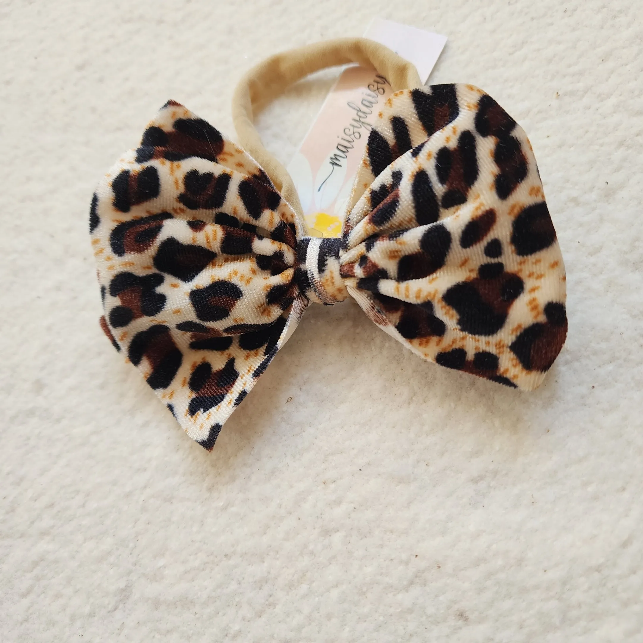 Velvet Bitty Bow Headband